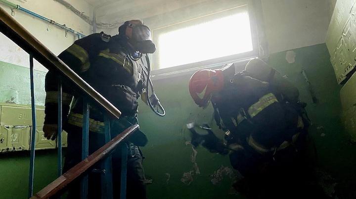 Пожар в Кукисвумчорре под Кировском: пострадал один человек
